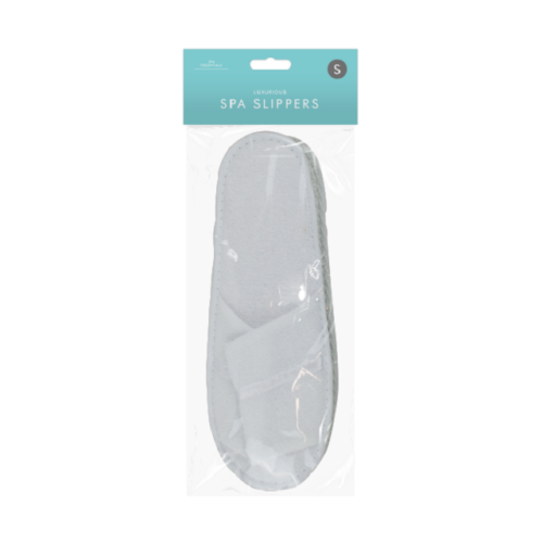 Luxurious White Spa Open Toe Slippers